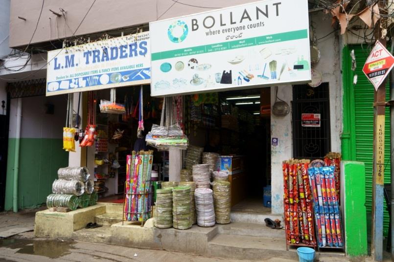 Bollant products on retail shelves
